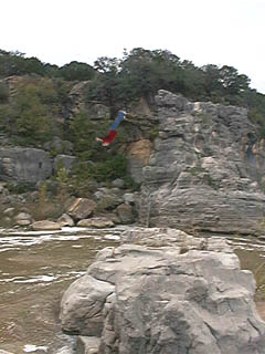 Kate's leap into the river